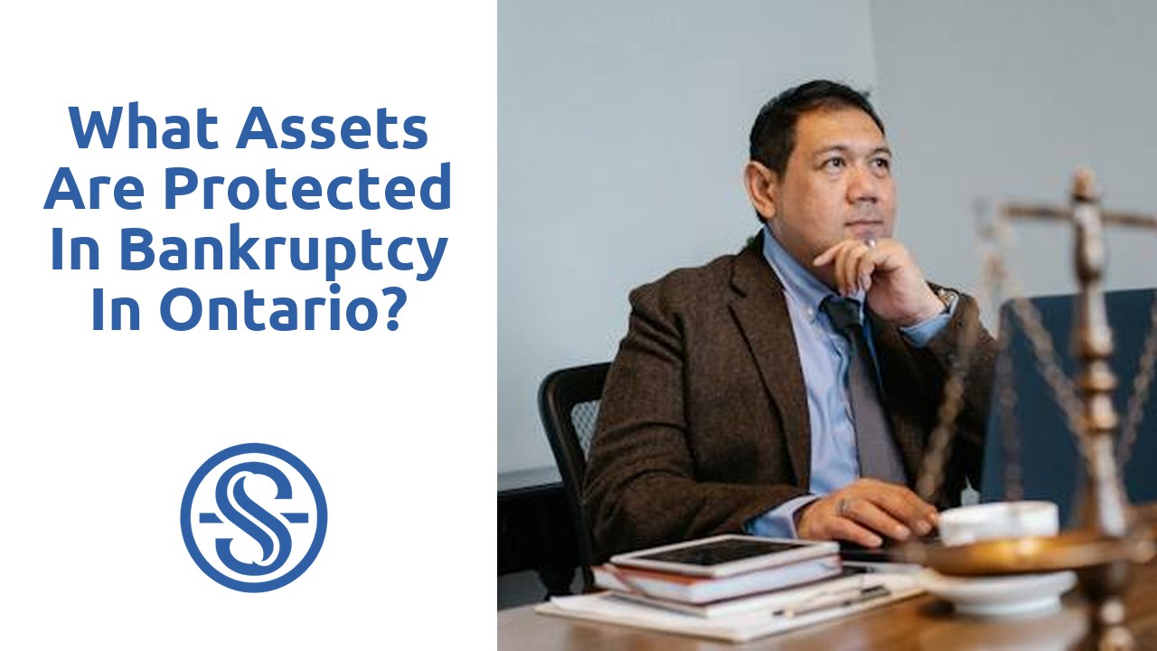 What assets are protected in bankruptcy in Ontario?